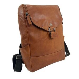 Jack Georges Inc Voyager Collection Honey Leather Convertible Backpack Crossbody
